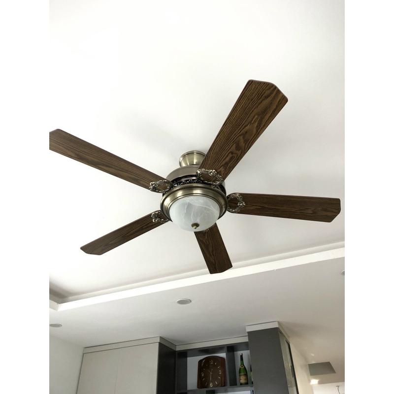 Quạt Trần 5 Cánh Gỗ Động Cơ  Lõi Đồng  Có Điều Khiển 6 Số, 3 Chế Độ Đèn LED, Lắp Được Cho Mọi Loại Trần Việt [ Bảo hành 5 năm]