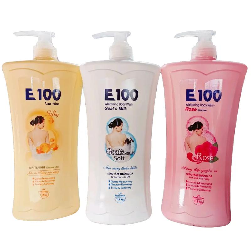 Sữa Tắm Trắng Mịn E100 1200ml, lẻ 1 chai