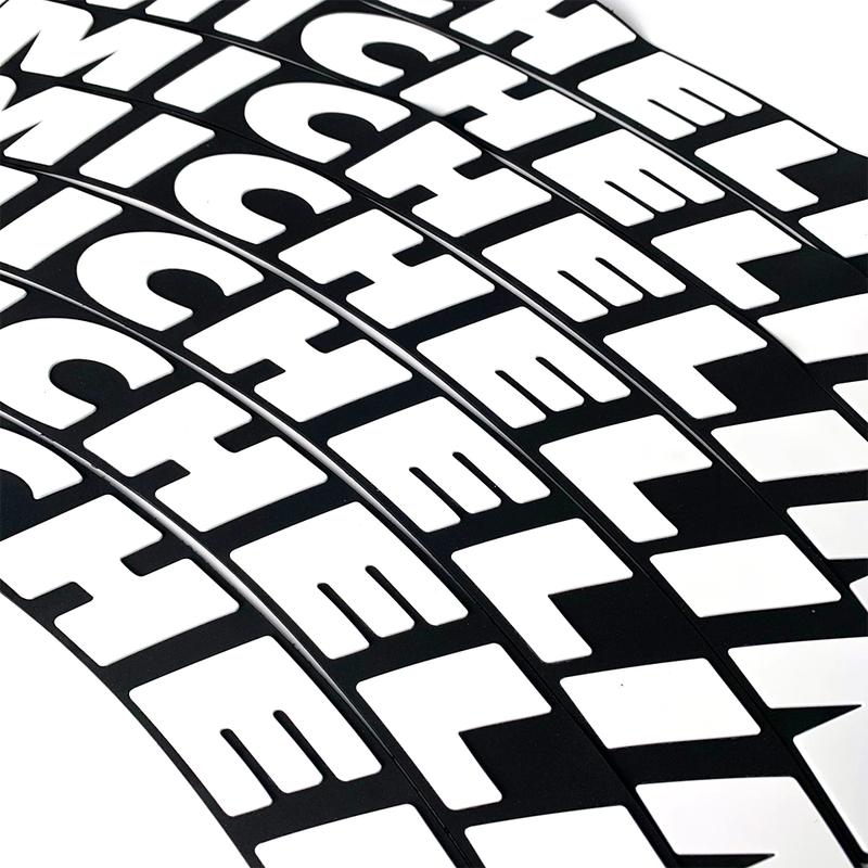 Product Introduction of 1 Set MICHELIN Tire Sticker 3D Letter Car Decoration Decal Universal Styling Sticker DIY Car Modication Accessories for 1 Wheel 19