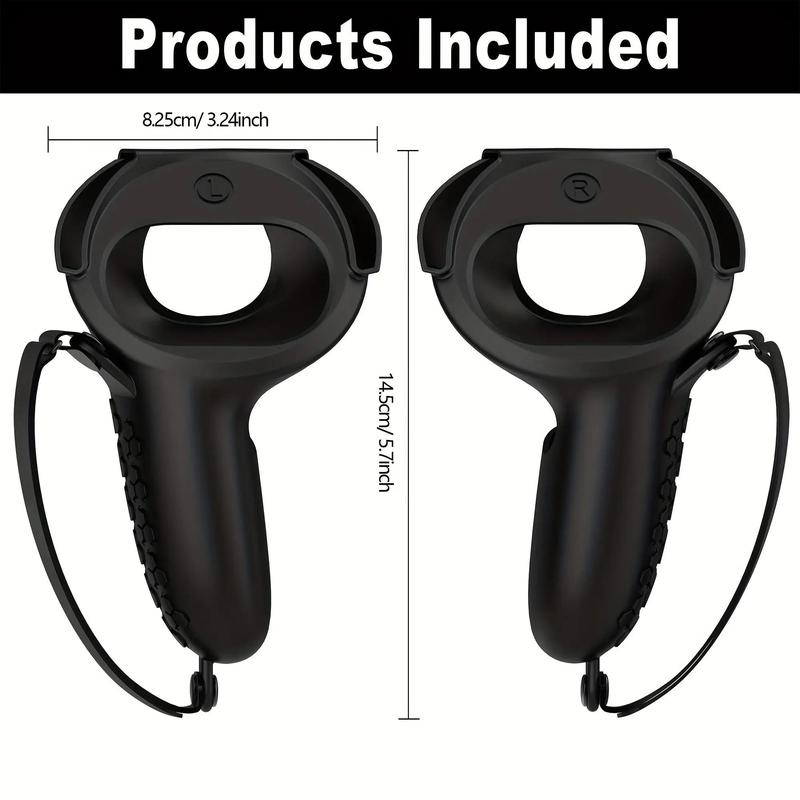 Controller Handle Cover, 1 Pair Anti-slip Controller Handle Protector, VR Touch Controller Cover, Console Accessories for Oculus Meta Quest 2 5