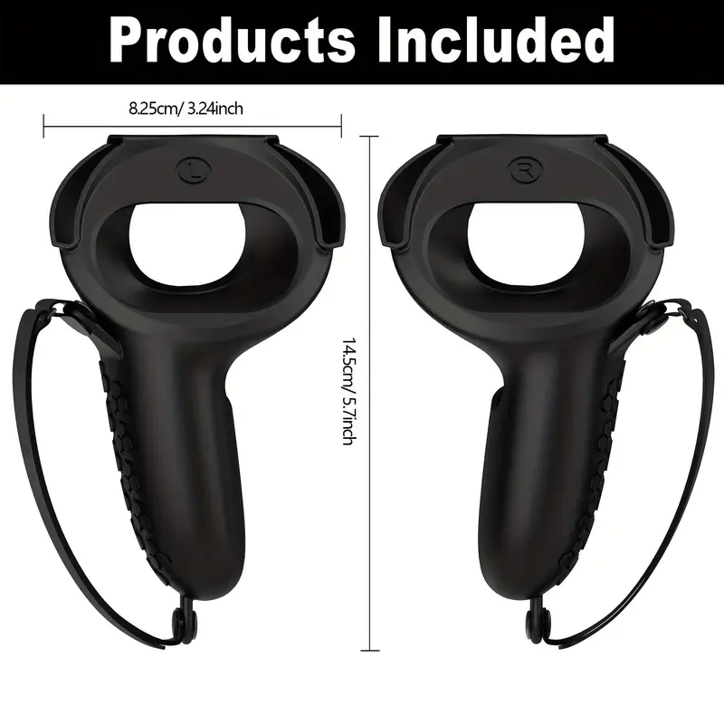 Controller Handle Cover, 1 Pair Anti-slip Controller Handle Protector, VR Touch Controller Cover, Console Accessories for Oculus Meta Quest 2 4