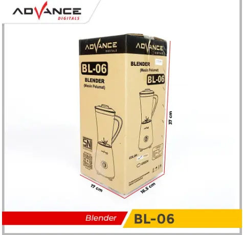 Advance Blender(Mesin Pelumat) Gelas Plastik 180W 1.2L Food chopper juicer Dan Mixer Kecepatan Variabel bl-06 3