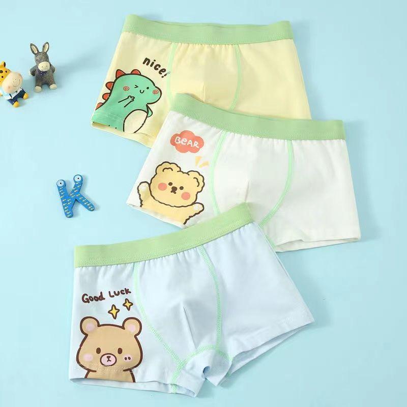 Children's Underwear Class a Pure Cotton [3 Pack] Boys' Boxe - TikTok
