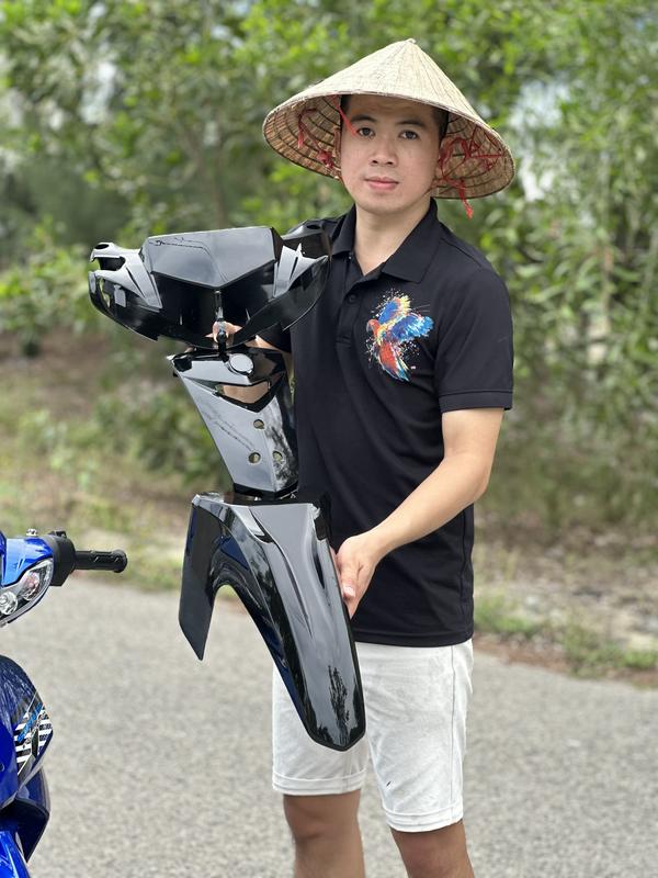 COMBO ĐỘC QUYỀN {NHỰA DÈ TRƯỚC SI FI + BỘ ỐP ĐẦU SIHELO } LẮP XE SI - NHỰA PHỤ TÙNG XE MÁY