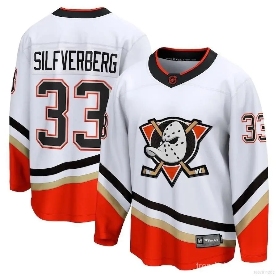Anaheim Ducks Silfverberg Jersey Hockey Tshirts Long Sleeve Fans Sports Tops Plus Size Special Edition