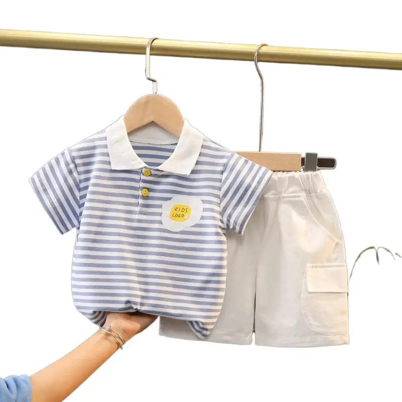 Baju-T Lelaki Musim Panas, Comel, Set Dua Helai