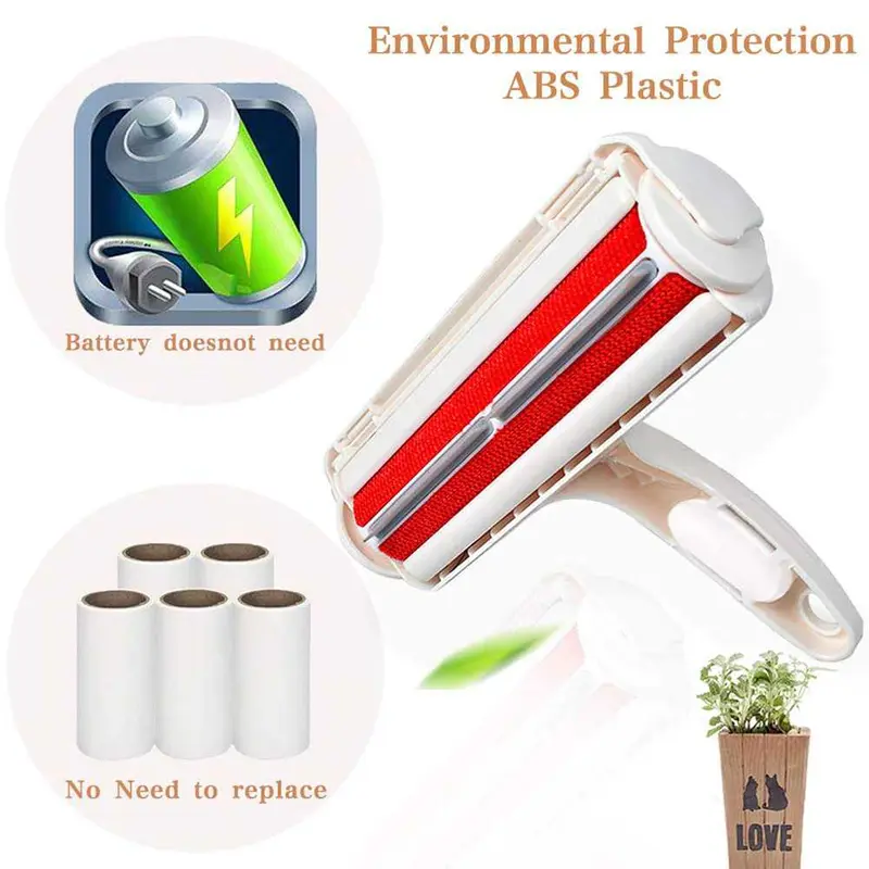 Pembersih Bulu KucinG/Anjing  Tanpa Merusak Pakain Karpet Dan Furniture Lint Remover Roller Pet Hair 3