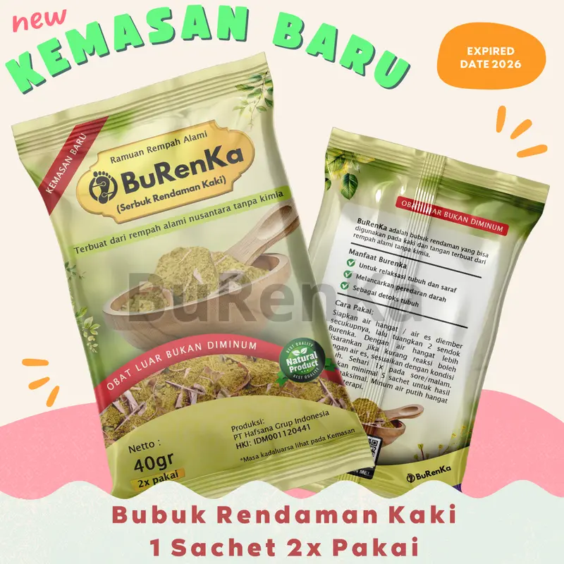 Burenka Herbal Rempah Kaki Tradisional Isi 2 Sachet 2