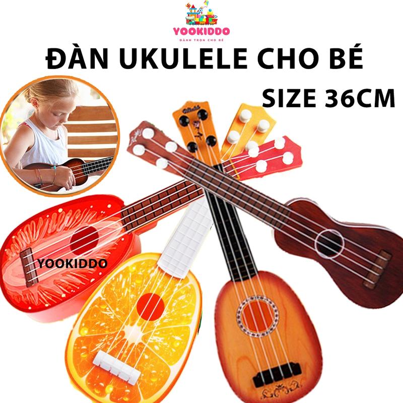 Đồ chơi đàn Ukulele đàn Ghita hoa quả trái cây Size 36 - Đồ Chơi Nhạc Cụ Phát Triển Tài Năng Âm Nhạc cho bé trai bé gái