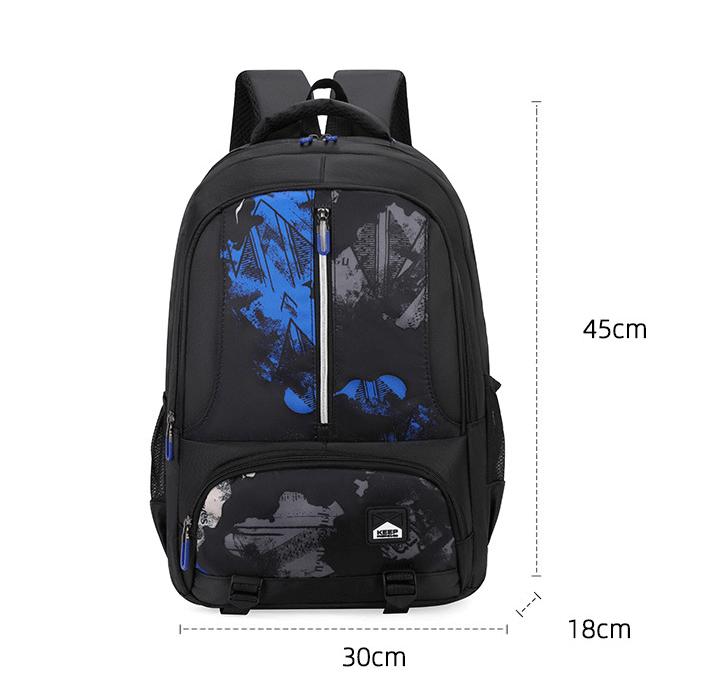 Product Introduction of [HOT MỚI] Balo đi học nam lớp 3 đến lớp 12 họa tiết graffiti thời trang hàn quốc cho nam ba lô trung học cho bé trai unisex chống thấm nước đựng laptop 15