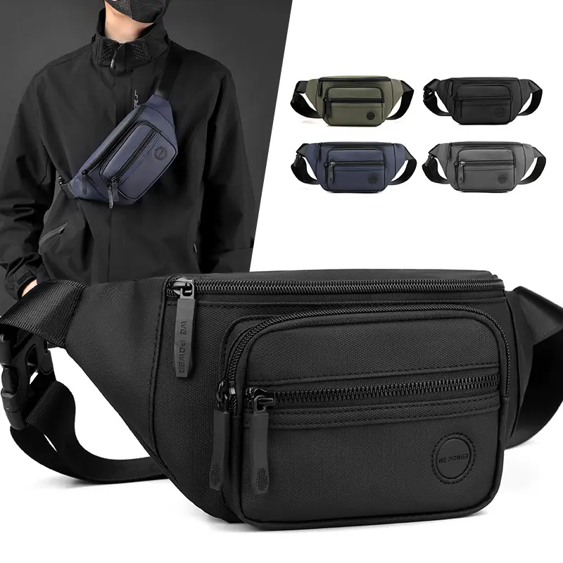 2025 WEPOWER New Waist Bag for Men Casual Sports Outdoor Chest Bag Versatile Single Shoulder Crossbody Bag Large Capacity Chest Bag yonder  pouch sling  bag