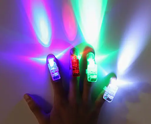 LED Finger Flash Light | Lampu Kilat Jari LED | Birthday Events Party Concert Bars Restaurants