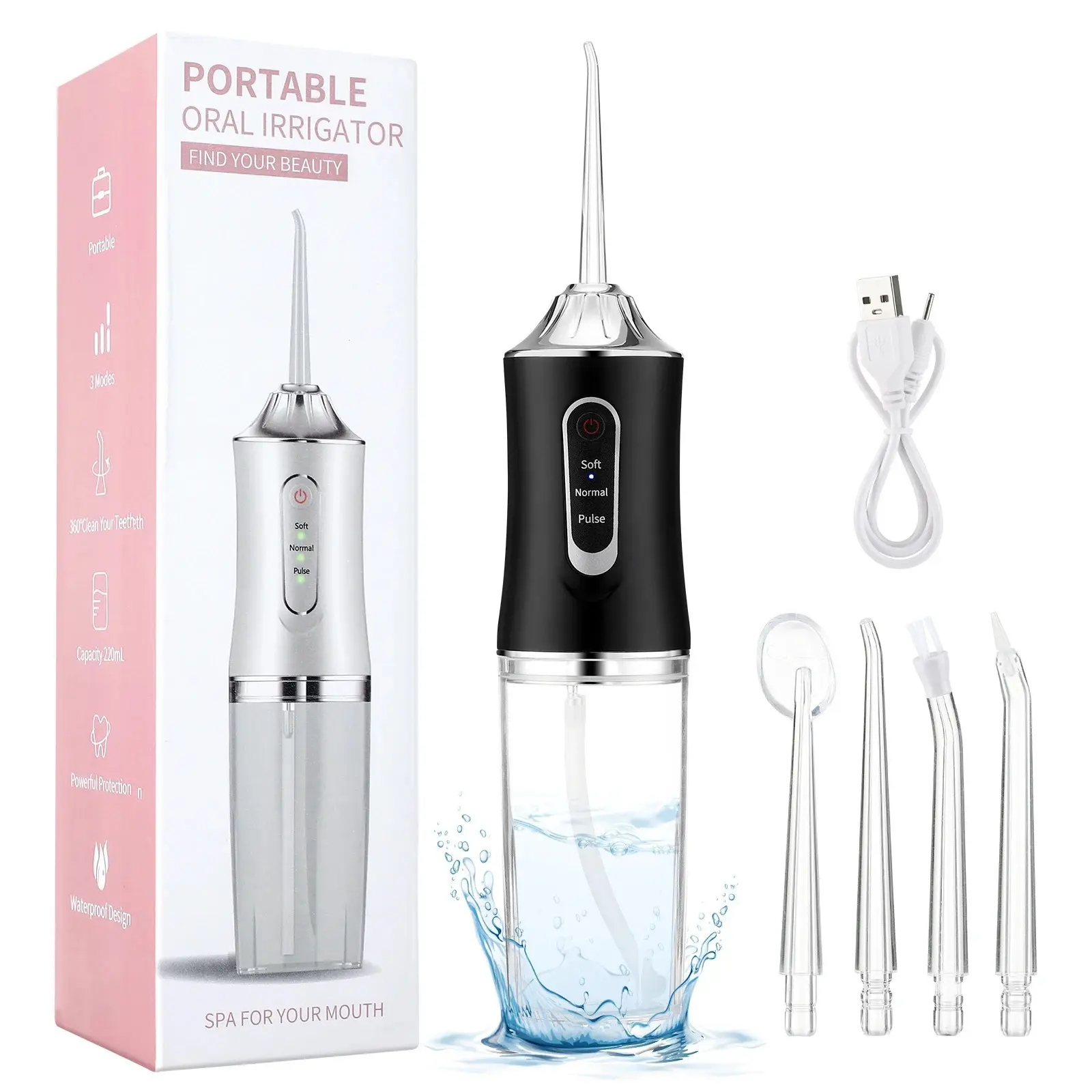 Household Electric Water Pick Portable Waterproof Water Toothpick Smart Cleaning Teeth Oral Cavity water  floss
