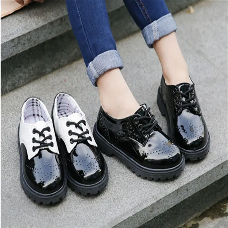 2021 Spring New Boys and Girls Children's Shoes Fashion British Style Kids Shoes Performance Shoes Dance Shoes