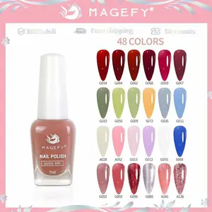 MAGEFY Solid Color Kutek Peel Off Muslimah Kutek Bisa Dikelupas Cat Kuku Bisa Untuk Sholat 8010