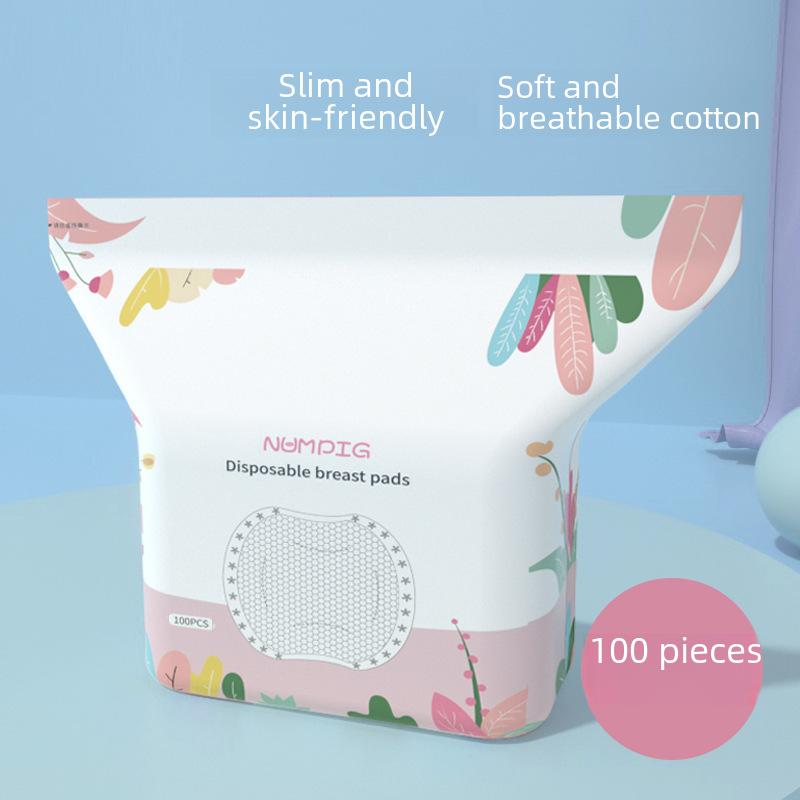Disposable Anti-Overflow Breast Pad 100 Pieces Breastfeeding Breast Pad Pregnant Women Spill Prevention Breast Pad Soft Breathable Independent Packaging 1