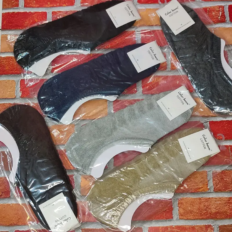kaos kaki di bawah mata kaki bahan tebal katun Nyaman Pria Wanita 0