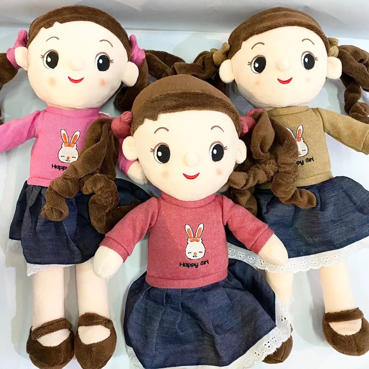 Boneka Doll Happy Girl / Boneka Cewe / cantik / perempuan Kuncir (05021075) by seulgi