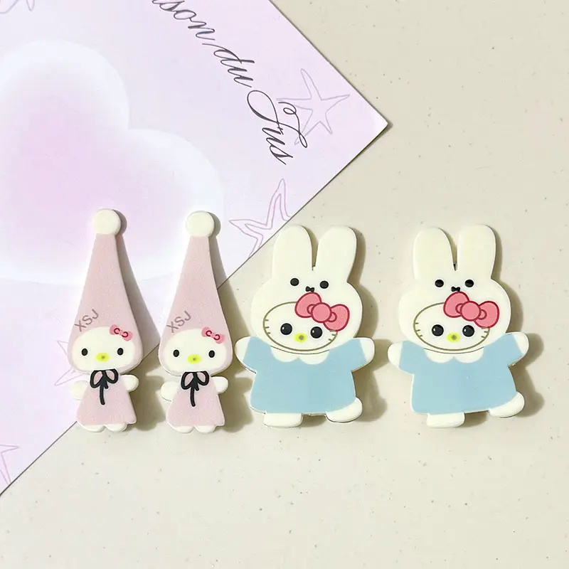 Original sweet kt duckbill clip edge clip cartoon girl heart hair accessories, little red riding hood kitty cat hair accessories