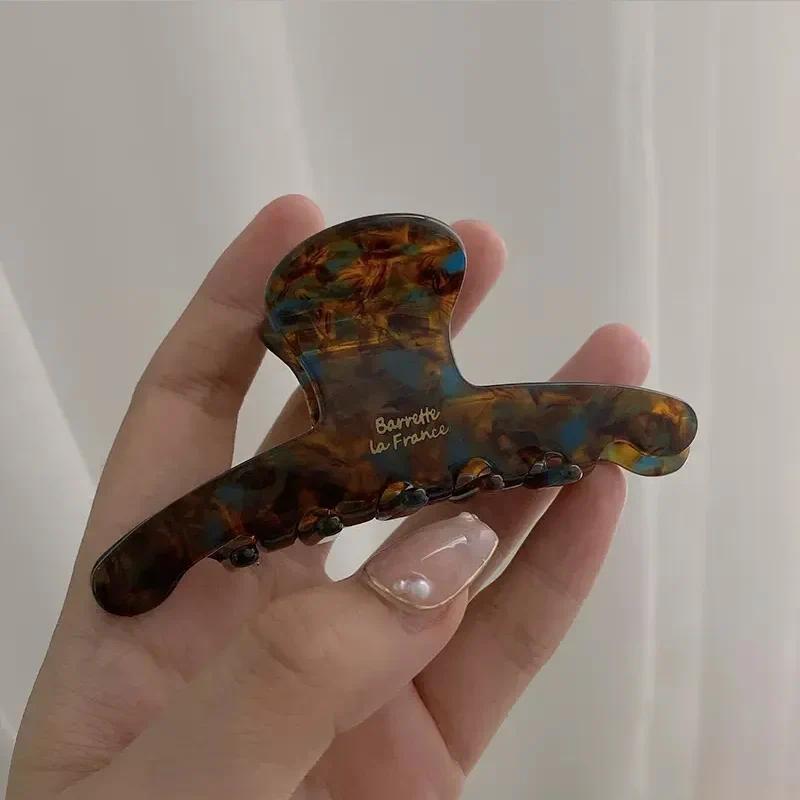 Product Introduction of Elegant High grade Acetate Hair Claw For Women Temperament Hair Decorate Lady Vintage Hair Clip 7