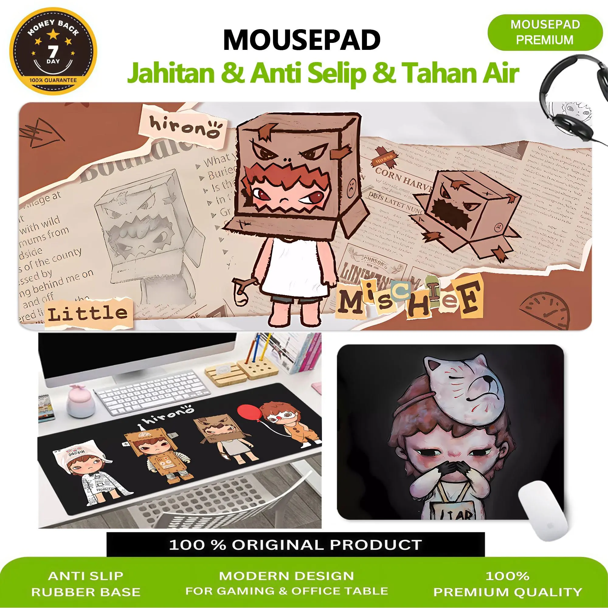 80*30cm Mouse Pad Anti Selip 26*21 CM Desk Mat Large MousePad Komputer Long Mouse Pad Hirono