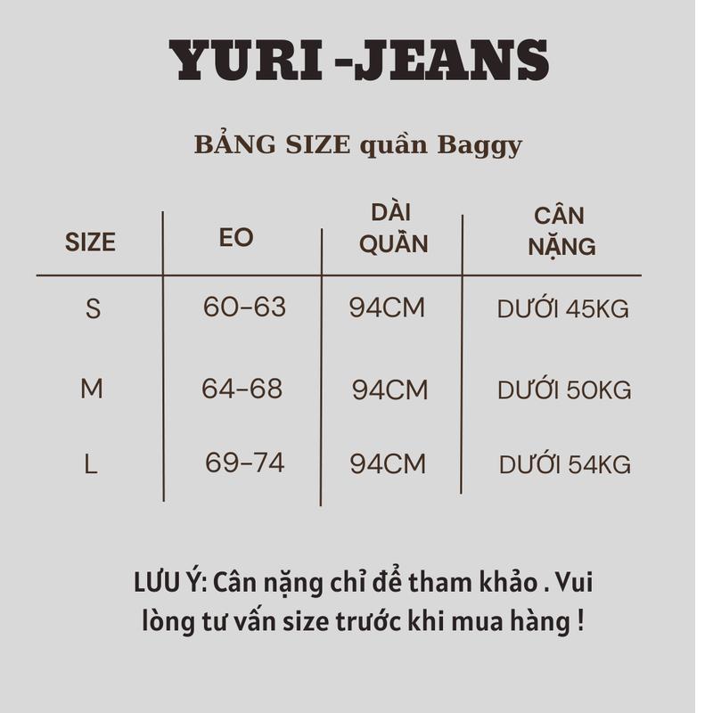 Product Introduction of YURI JEANS - (Vải QCCao Cấp) Quần Jeans Baggy Màu Dơ Bụi Rách Gối Chất Mền Mịn Dài94cm Nữ Pants 0