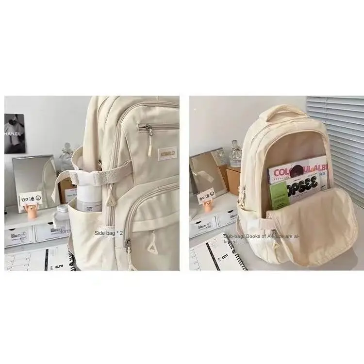 Cặp Sách Sức Chứa Lớn, Phong Cách Hàn Quốc, Thích Hợp Cho Học Sinh Trung Học Ba Lô 6