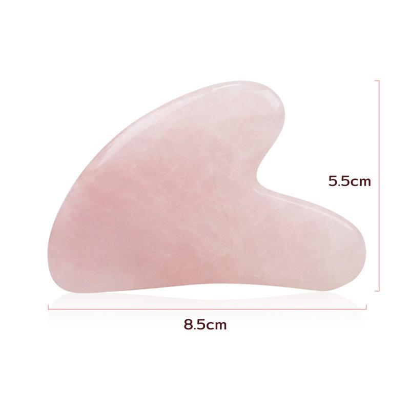 Product Introduction of แผ่นกัวซา หยกนวดหน้า Guasha สำหรับนวดหน้าด้วยหินธรรมชาติ ผ่อนคลาย ริ้วรอย หน้าใส 1ชิ้น 2ชิ้น แถมถุง 1