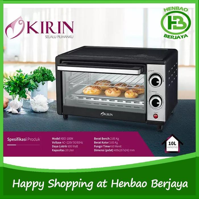 Gambar Kirin Oven Listrik 10 Liter KBO100M Toaster KBO 100 M KBO-100M dari Henbao Berjaya Kota Tangerang Tokopedia