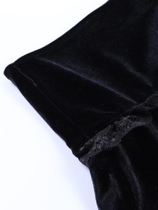 Women's Cross Print Contrast Lace A Line Skirt, Punk Gothic Fashion Mini Skirt for Daily Outdoor Wear, Ladies Bottoms for All Seasons Valentine's Day, gift 7