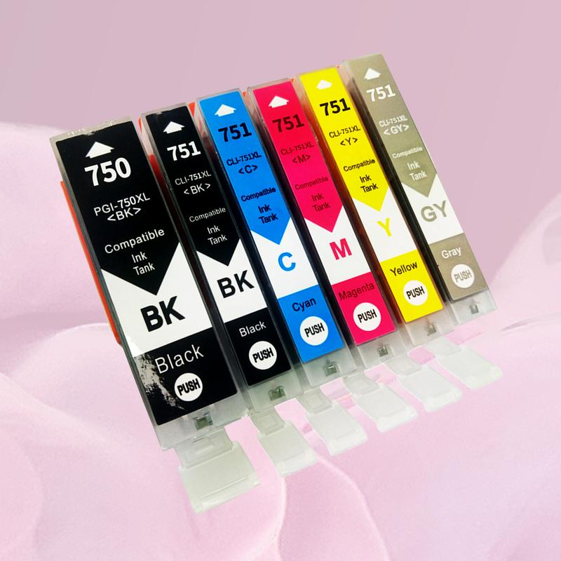 Hộp mực máy in thực tế, Lonever, dành cho Canon PGI750 / CLI751 / IX6770 / MG5570 / MG7170 / MX727 2