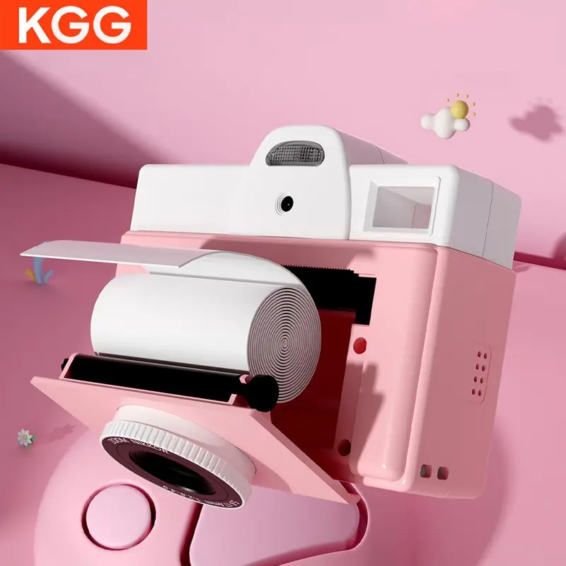 KGG Instant Print Camera, USB Rechargeable Digital Camera with Lanyard, Instant Photo Student Printing Camera Toy, Gift for Boys & Girls 3