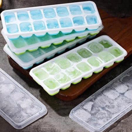 Bộ 10 Khay Đá Silicon 14 Viên Có Nắp Đậy Làm Kem Làm Thạch Hoa Quả Tiện Lợi Bền Bỉ