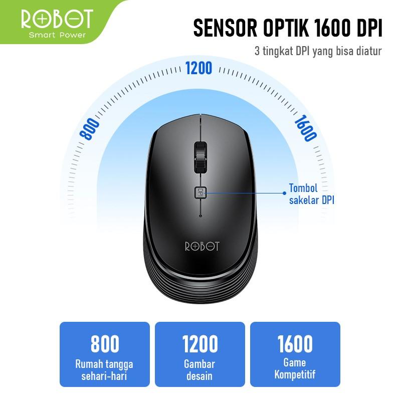 Robot M205 Mouse Wireless Optical 2.4Ghz 16000DPI 7