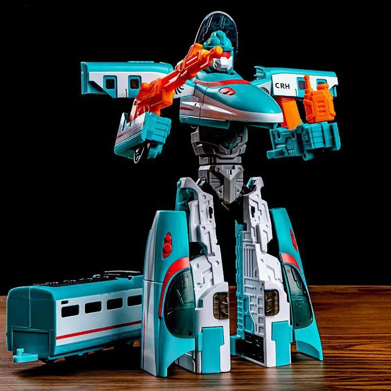Boys' Toy Hot-Selling Manual Transforming Car Robot Dinosaur Model Robot Transforming Toy Reversible Car Wholesale