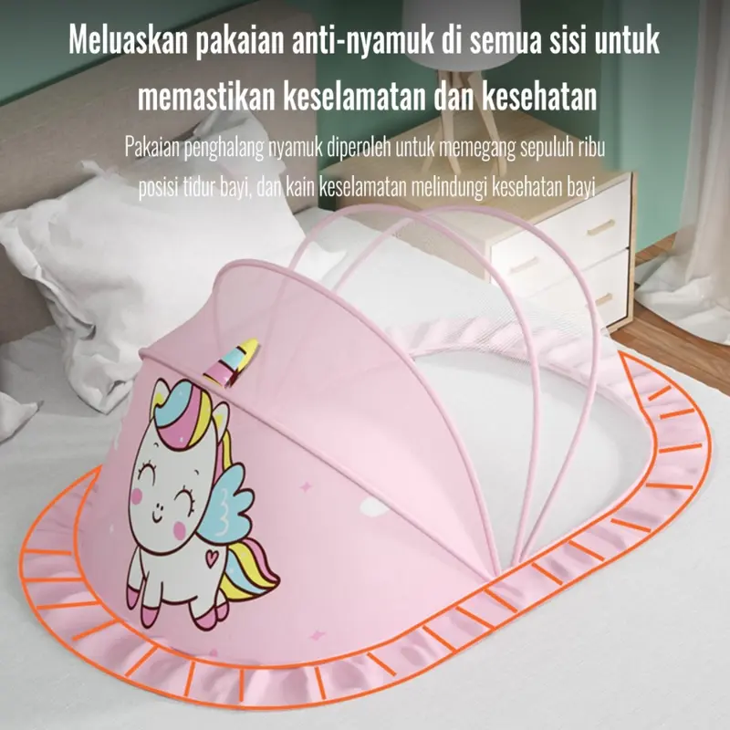 Jaringan Nyamuk Tidur Bayi Dengan Melipat Yang Bisa Dikembalikan Dan Melindungi Seluruh Lingkungan 7