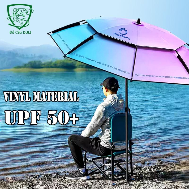 Ô Câu Cá Màu Xanh Ngọc Rice Fishing - Ô Dù Dã Ngoại Phủ 5 Lớp KK-44