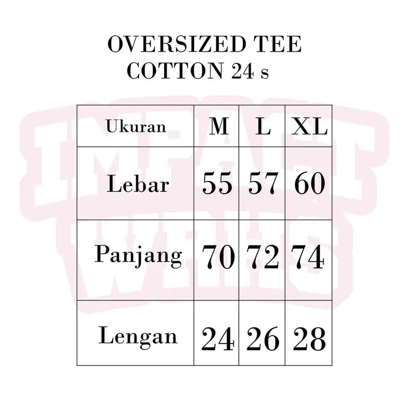 Impactwearhouse | Tshirt Oversize | Cotton 24s Tebal | Murder 1