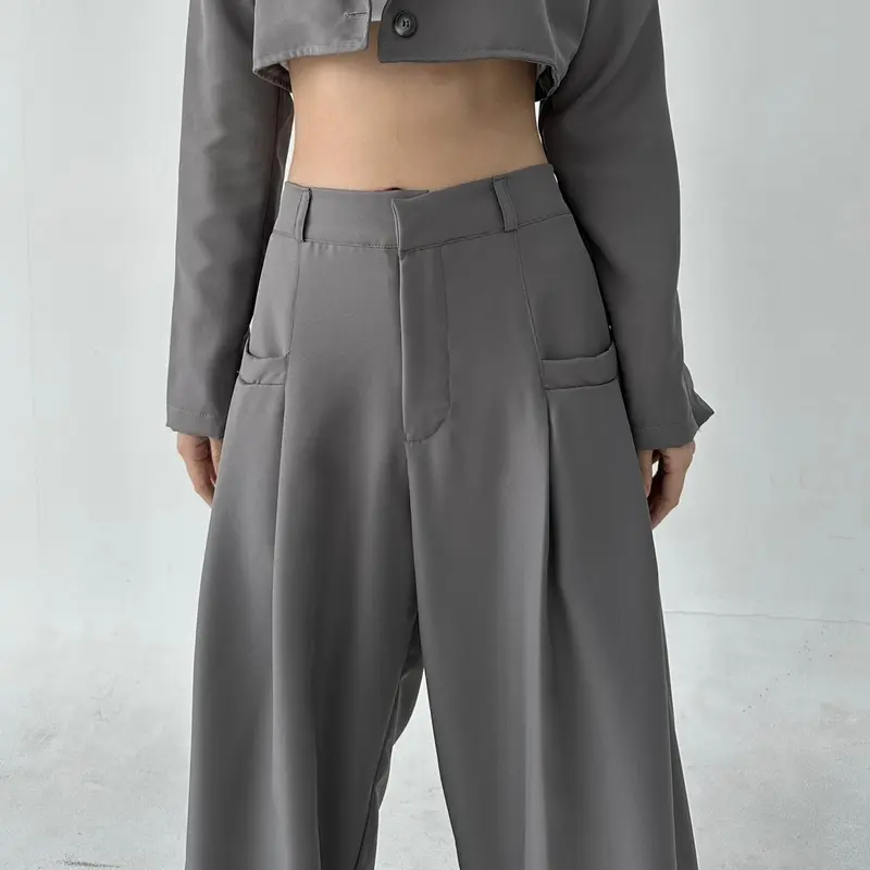 GOUW PANTS - POSHA OFFICIAL Celana Panjang Wide Highwaist Pants karet polyester soft  wanita  kulot  formal  loose 6