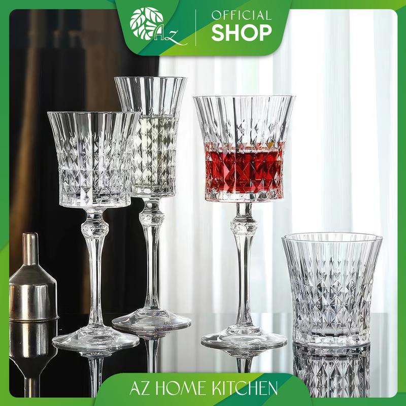Ly rượu vang - Ly rượu vang khứa cạnh cao cấp 1