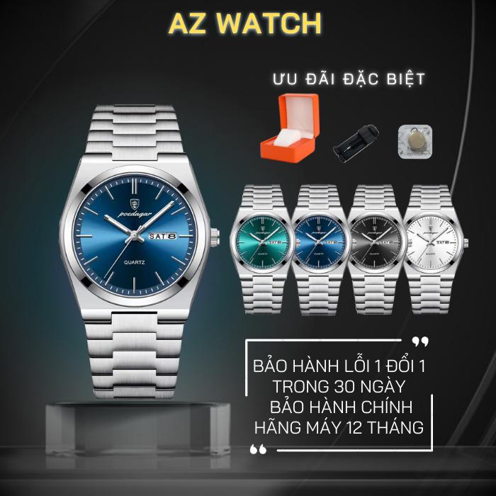 Đồng hồ Pin nam Poedagar 930, Phong cách sang trọng thể thao, Size mặt 39,5mm, mặt kính chống xước, Chống nước 3ATM, Bảo hành 12 Tháng. Đeo Tay Watch