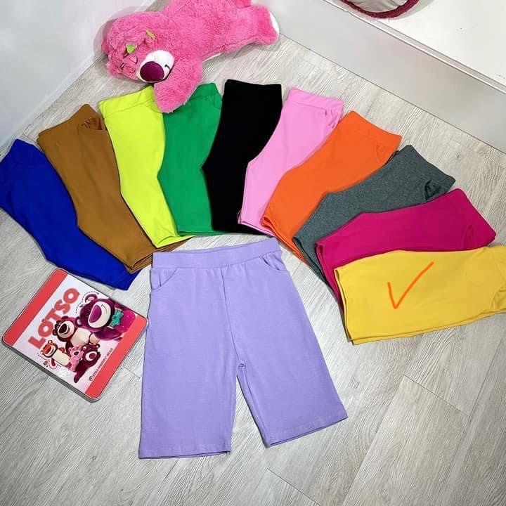 Quần legging ngố nữ nhiều màu chất thun cotton borip có túi có giãn 4 chiều 45-62kg(tuỳ chiều cao)
