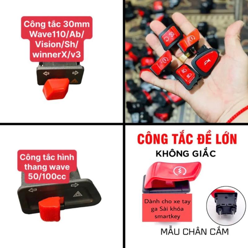 Nút Công Tắc Đỏ Honda Passing Ab Vision Wave Sh Vario Winner Future Xi Nhan Hazard Phụ Kiện Phụ Tùng