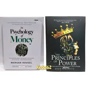 PAKET ISI 2 BUKU MOTIVASI THE PRINCIPLES OF POWER + THE PSYCHOLOGY OF MONEY Soft Cover