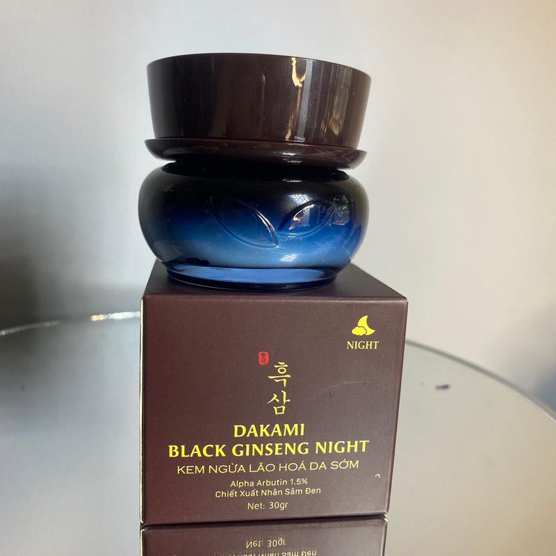 Kem Sâm Đen Dakami 30g -hỗ trợ Giảm Nhăn, Tàn Nhang, Chảy Xệ, Nâng Cơ, Giảm Lão Hóa