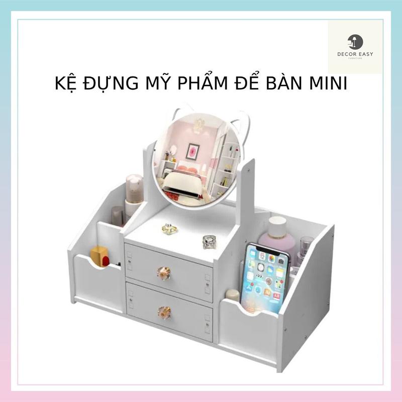 DECOR Kệ Đựng Mỹ Phẩm Để Bàn Mini - Kệ Trang Điểm Mini Để Bàn Chất Liệu Formex Kitchen
