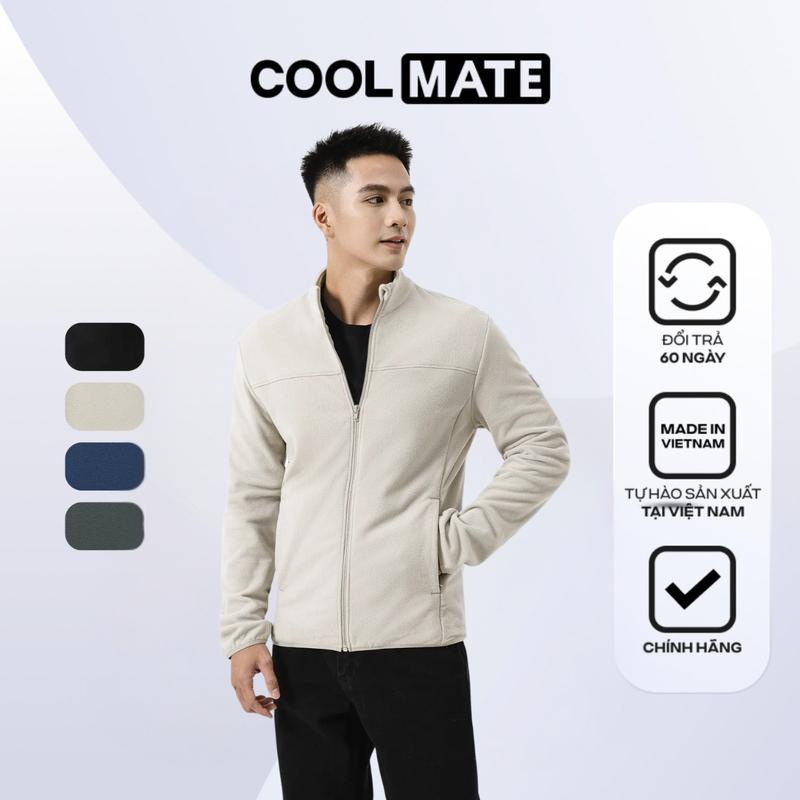Áo khoác nỉ giả lông Fullzip Fleece Giữ ấm - Coolmate