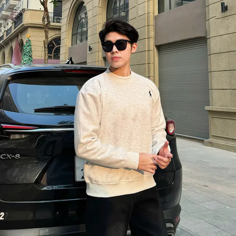 (DEAL MỞ BÁN) Áo Sweater NỈ 2 Da cổ tròn COTTON NATIONMAN (KHÔNG XÙ LÔNG ) BST Tết 2025  nam nữ cotton Unisex Local Brand Menswear 6