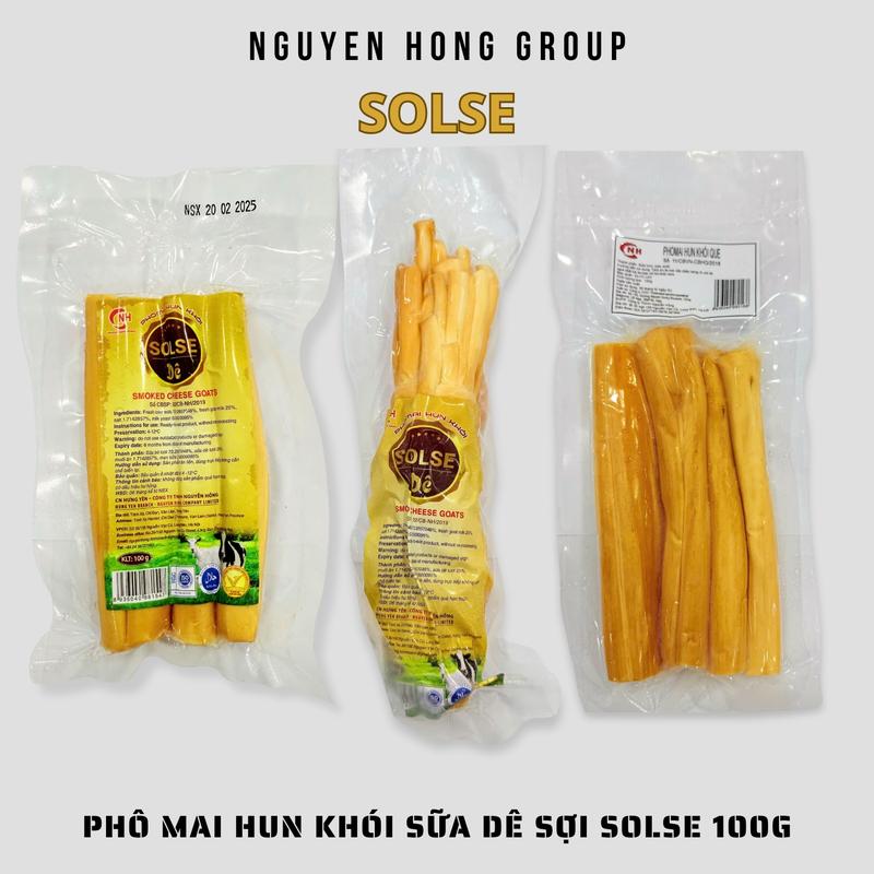 Phô mai hun khói mặn sữa dê sợi SOLSE 100g phomai ăn vặt xé sợi cheeze 6