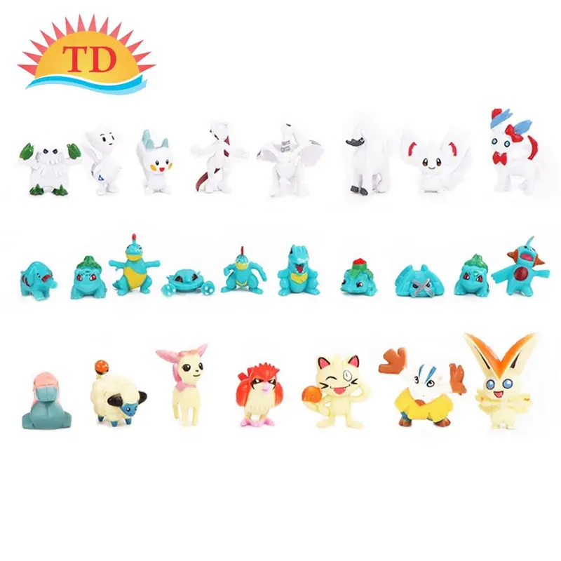Set 24-144 Mô Hình Đồ Chơi Pokemon Mini Dễ Thương 2-4cm Toy 4